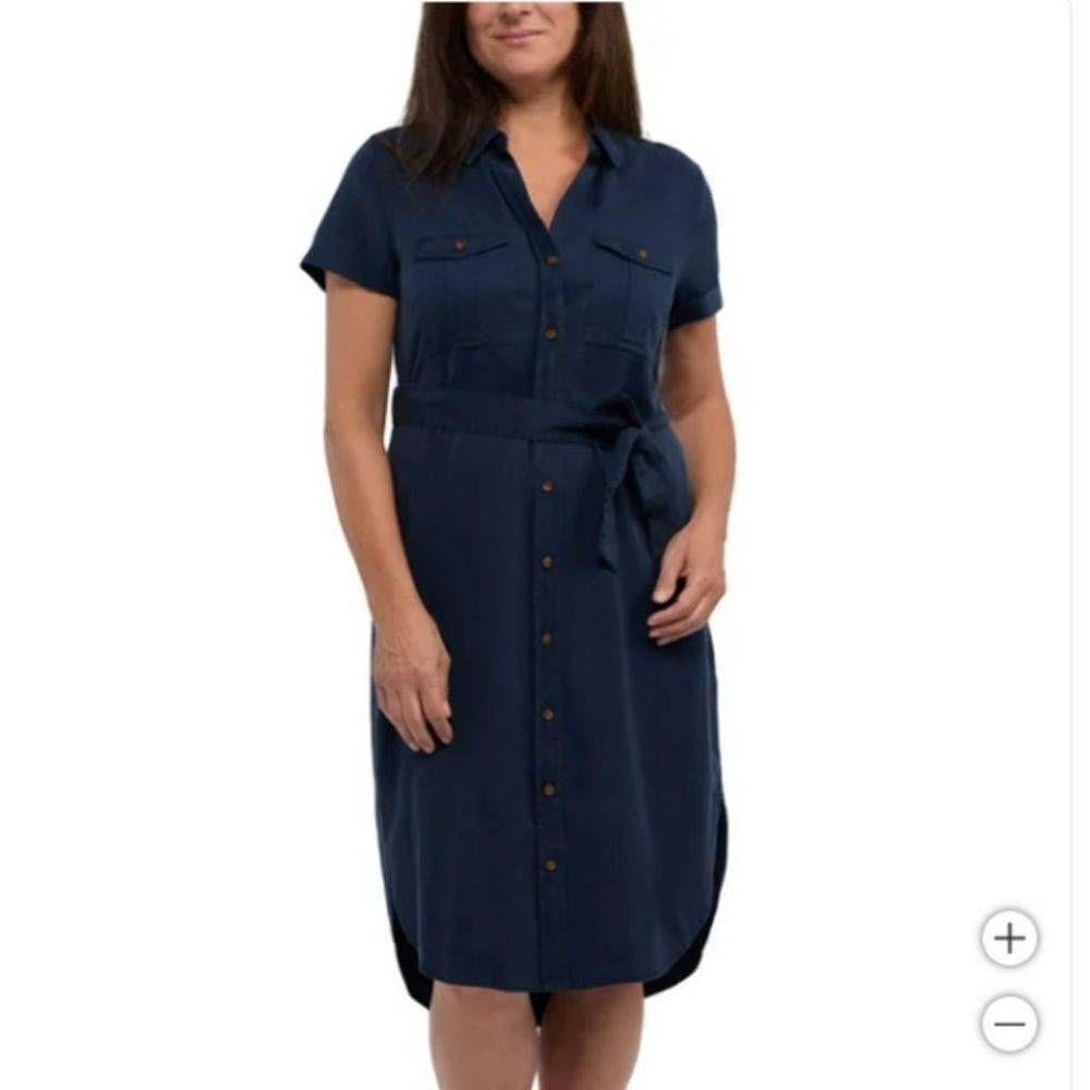 Teddi Rose Navy Blue Shirt Dress